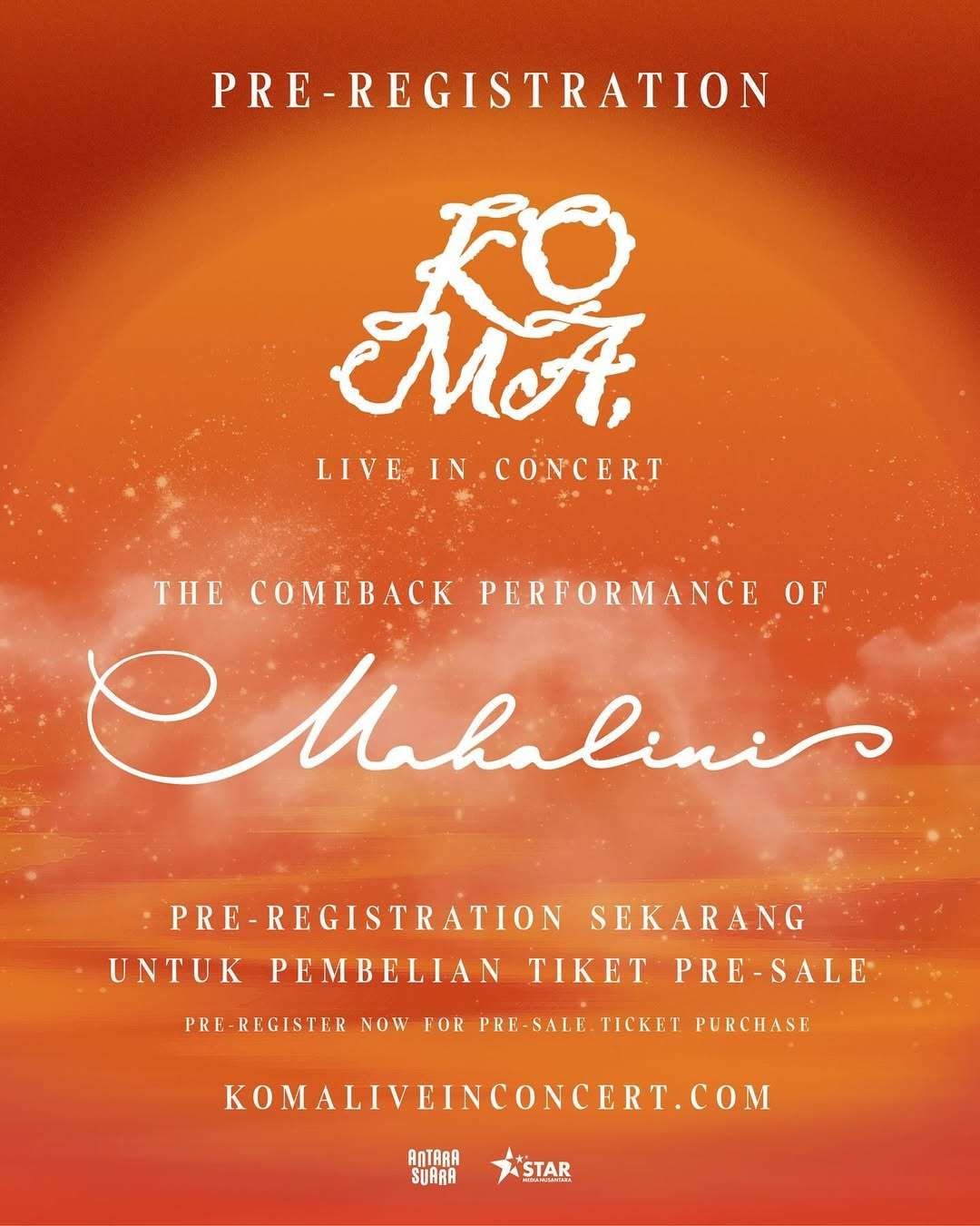 Mahalini Gelar ‘KOMA Live In Concert’ 2026 di Indonesia dan Malaysia