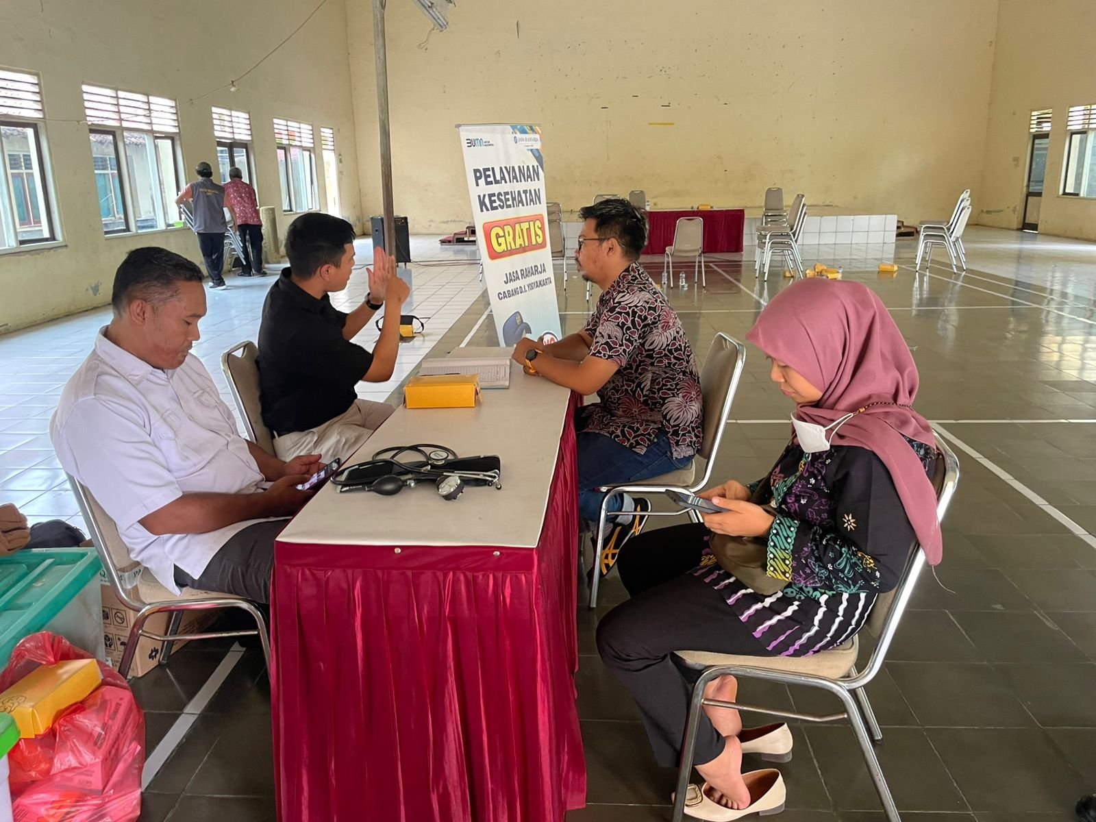 Pelayanan Kesehatan Gratis (MUKL) Jasa Raharja Kanwil D.I. Yogyakarta Balai Desa Wijirejo Pandak
