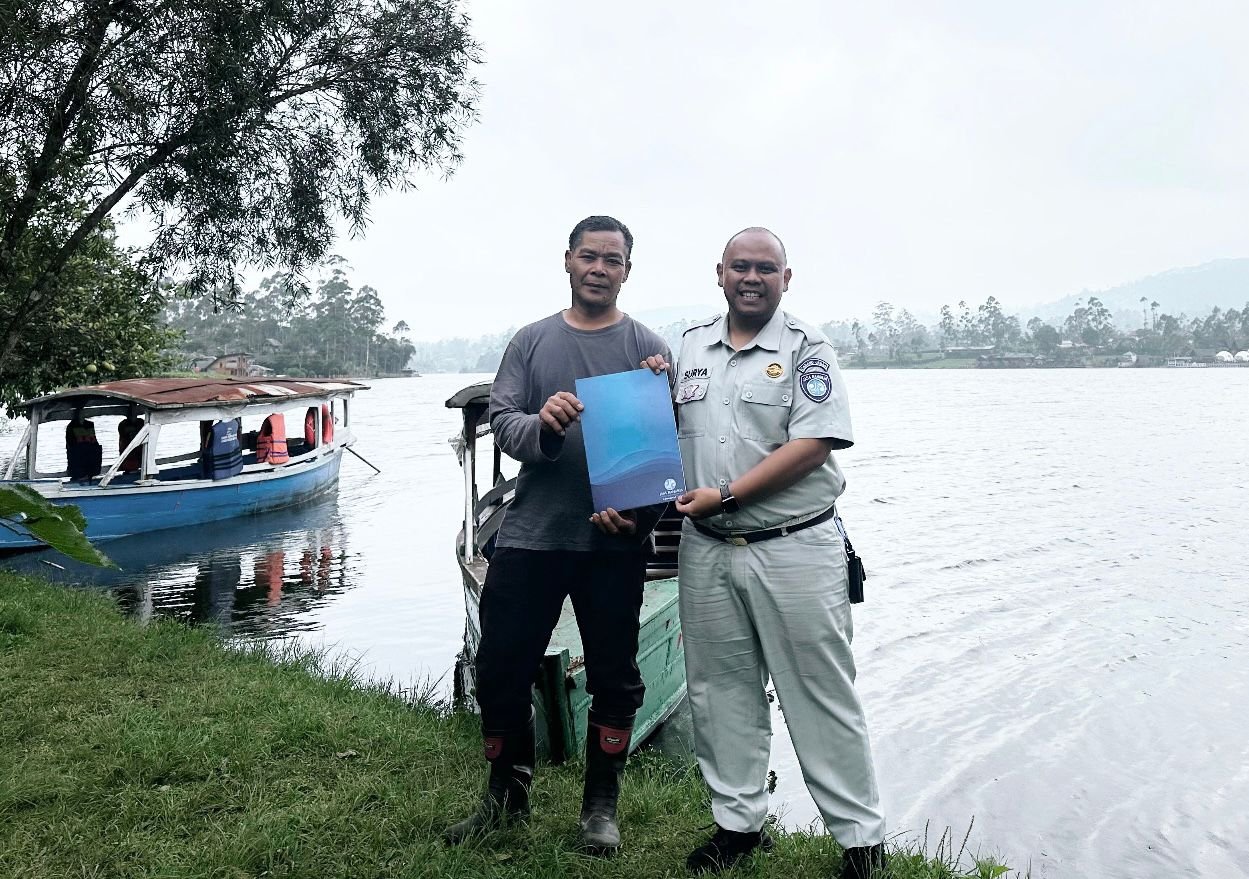 Jasa Raharja Kanwil Jabar Jalin Koordinasi dengan Operator Kapal di Situ Cileunca Pangalengan : Tingkatkan Keselamatan Wisata Air