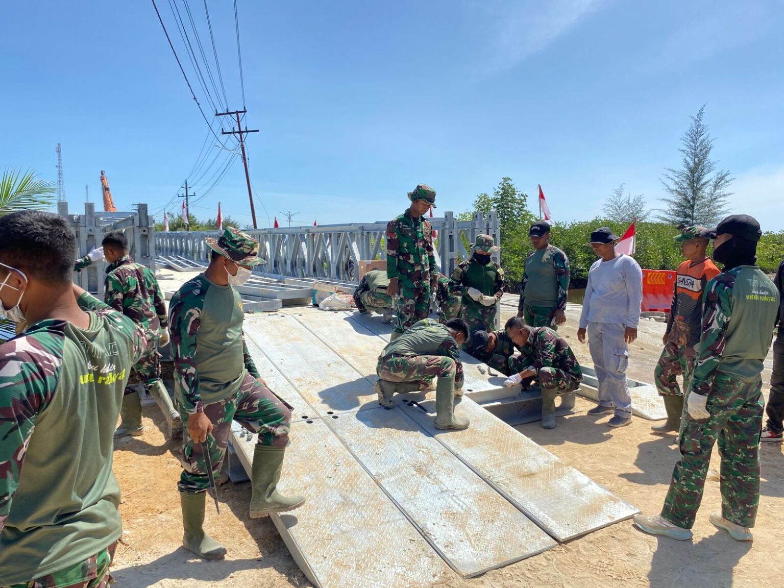 492 Jembatan Aceh Rusak Akibat Banjir, TNI-TNI dan Pemerintah Bergerak Cepat