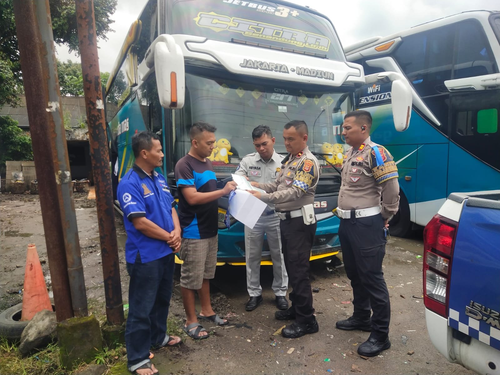 Ramp Check Terpadu di Kabupaten Sukabumi, Pastikan Kendaraan Laik Jalan
