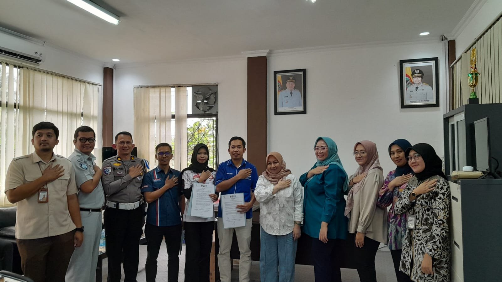 Jasa Raharja dan Tim Pembina Samsat Rantau Laksanakan Penandatanganan Komitmen Bersama serta PKS Merchant