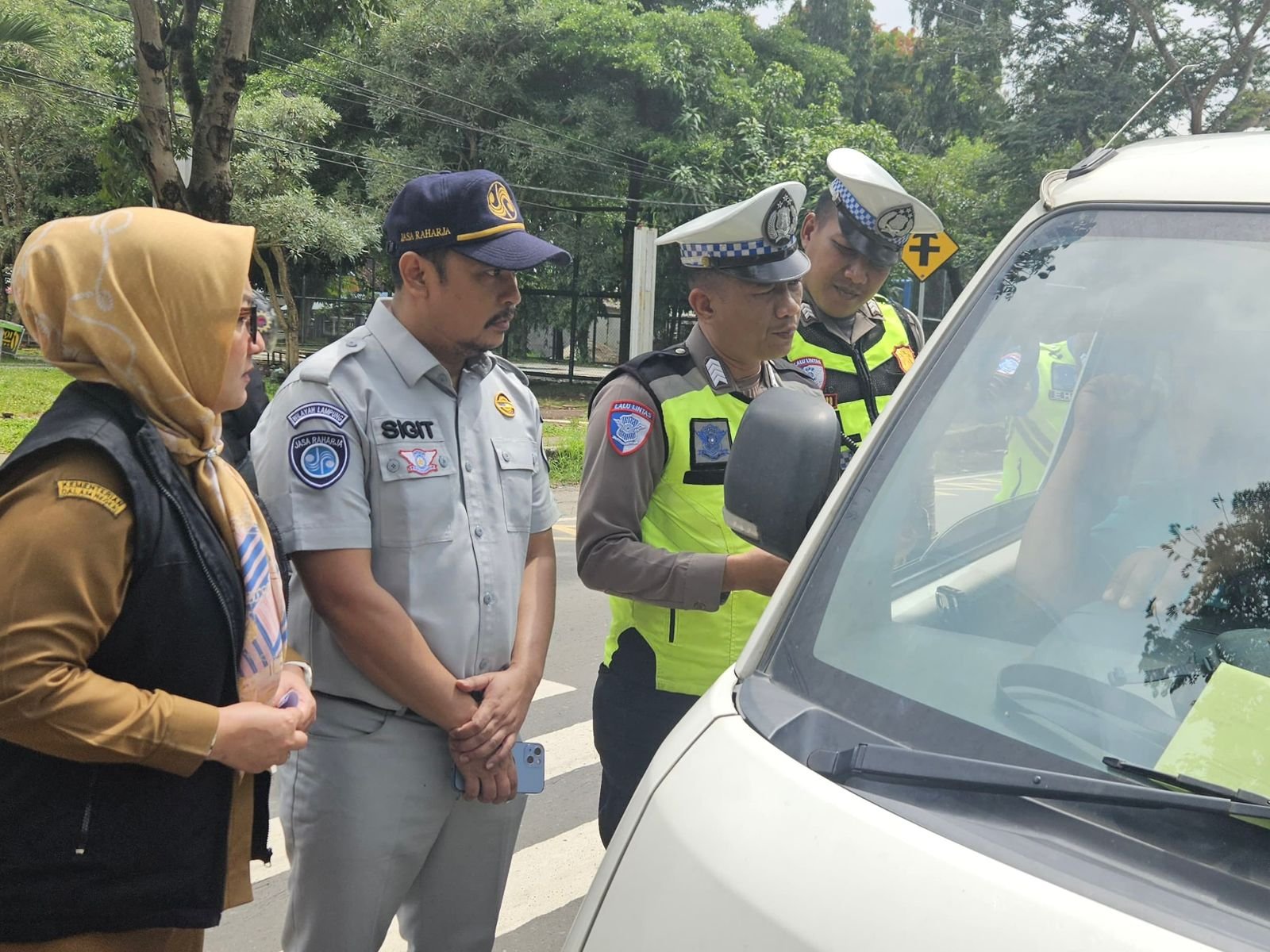 Jasa Raharja Bersama Instansi Terkait Gelar Razia Gabungan dan Rampcheck di Kota Metro