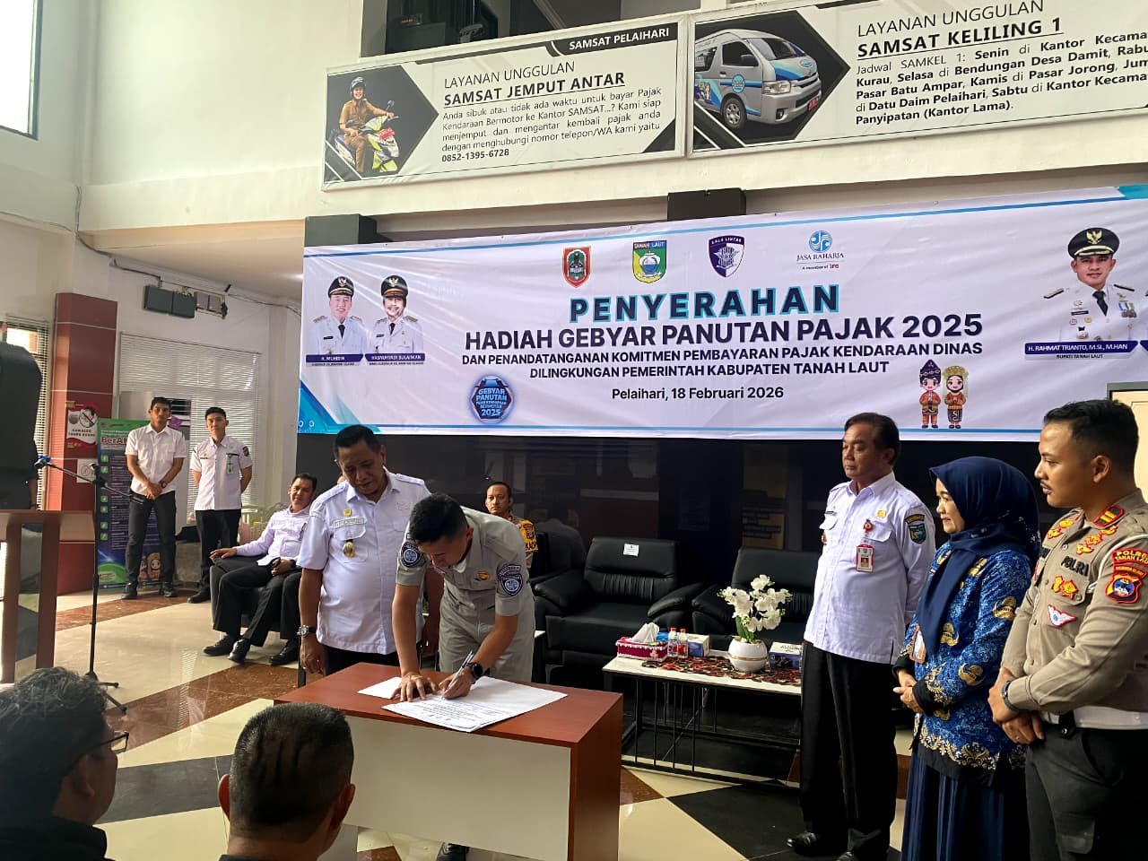 Jasa Raharja Kalsel Perkuat Budaya Tertib Pajak Kendaraan Dinas di Lingkungan Pemerintah, Melalui Penandatanganan Komitmen