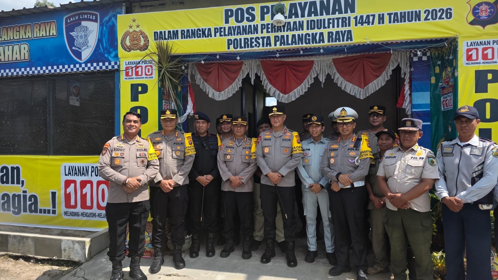 Dukung Kelancaran Lebaran, Jasa Raharja Kalteng Bersama Kapolda Kunjungi Posko Pengamanan