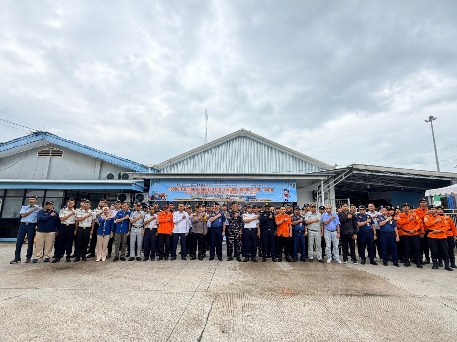 Sinergi Lintas Instansi, Jasa Raharja Cabang Tarakan Hadir Dukung Posko Terpadu Angkutan Laut Lebaran 2026