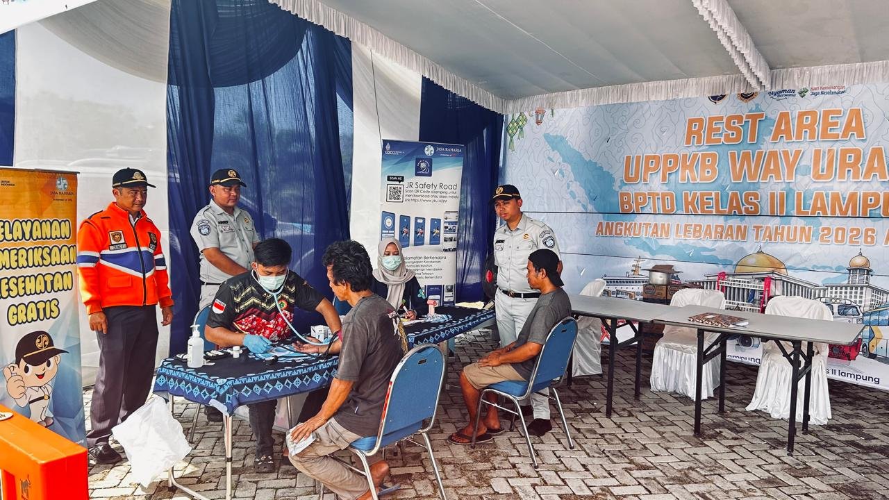 Dukung Keselamatan Berkendara, Layanan Kesehatan GratisHadir di Rest Area UPPKB Way Urang
