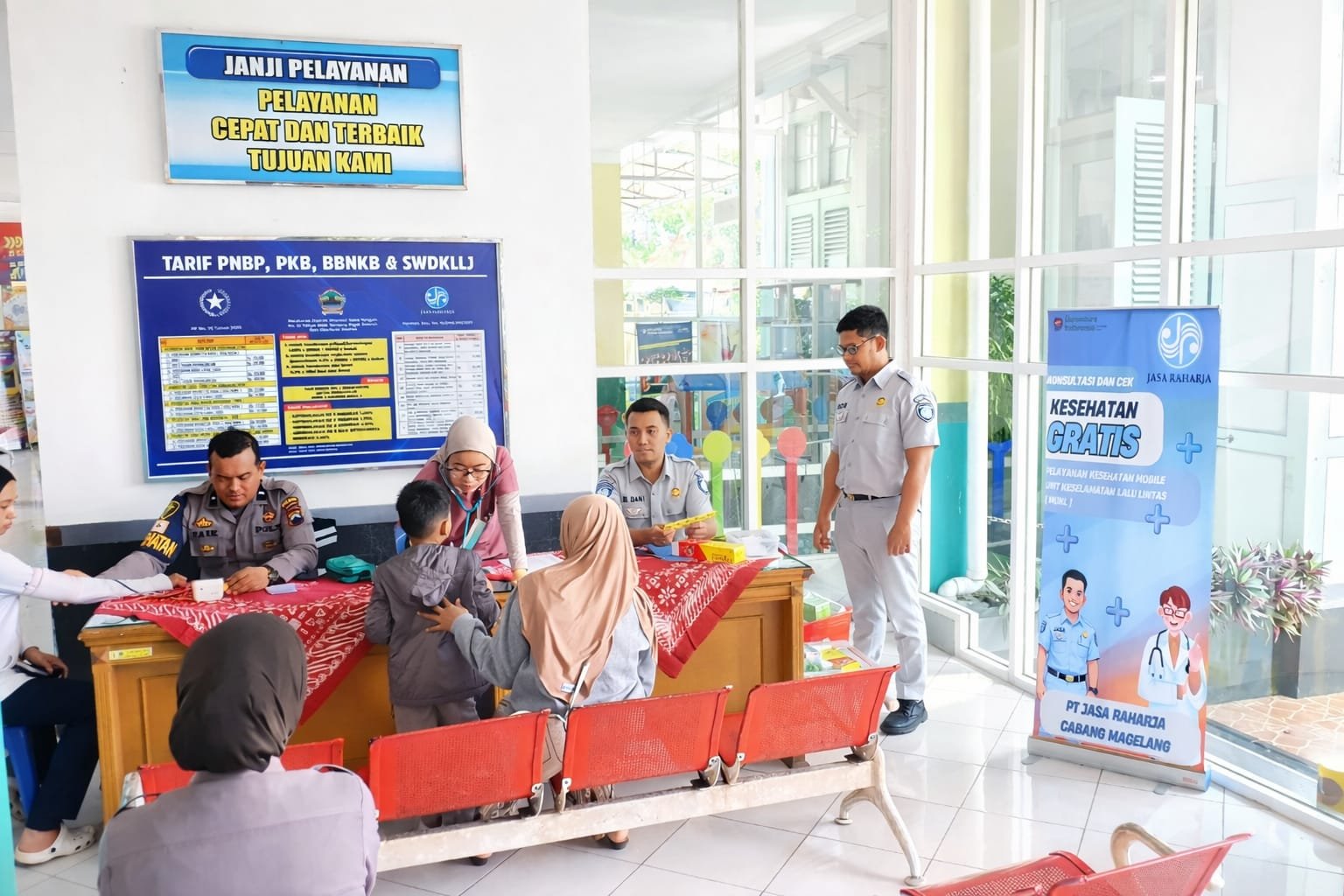 Jasa Raharja Magelang Gelar Pengobatan Gratis di Samsat Wonosobo Tingkatkan Pelayanan pada Periode PAM Lebaran 2026