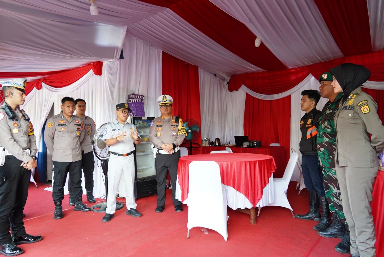 Jasa Raharja Bersama Ditlantas Polda Kalsel Tinjau Pos Pengamanan Jalur Wisata