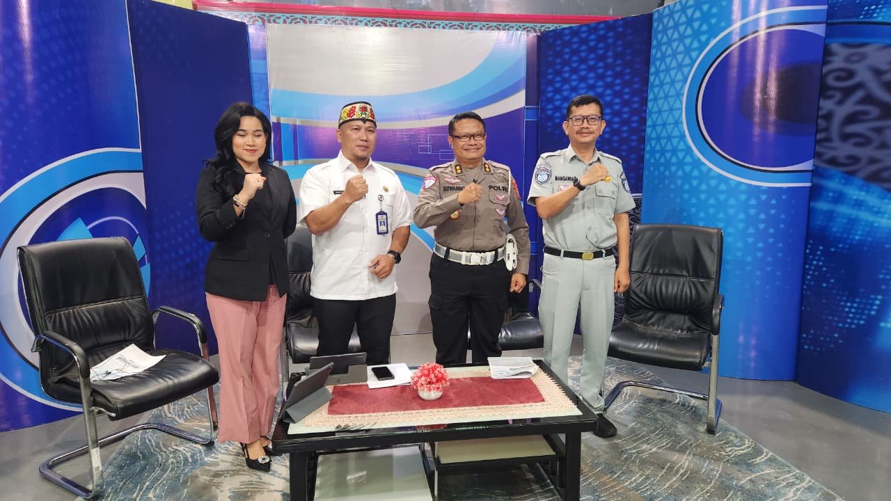 Jasa Raharja Kalteng Dukung Mudik Aman Melalui Program “Kalteng Bicara” TVRI