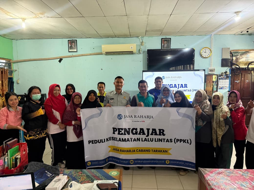 Sinergi Jasa Raharja Cabang Tarakan Perwakilan Berau dan Guru SMPN 4 Tanjung Redeb: Mewujudkan Pengajar Peduli Keselamatan Lalu Lintas