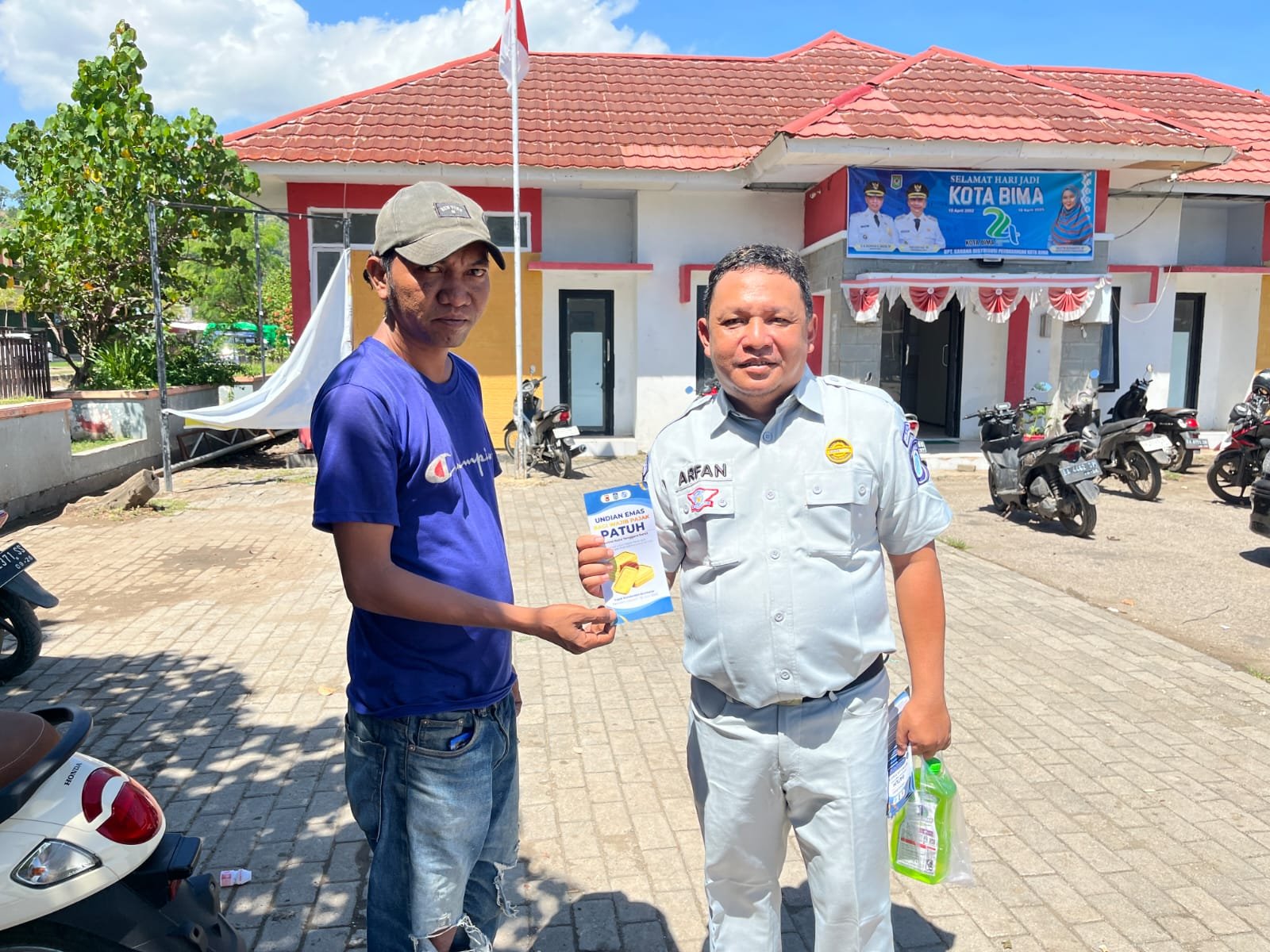 Jasa Raharja Cabang Bima Ajak Masyarakat Manfaatkan Program Apresiasi Emas Bagi Wajib Pajak Patuh