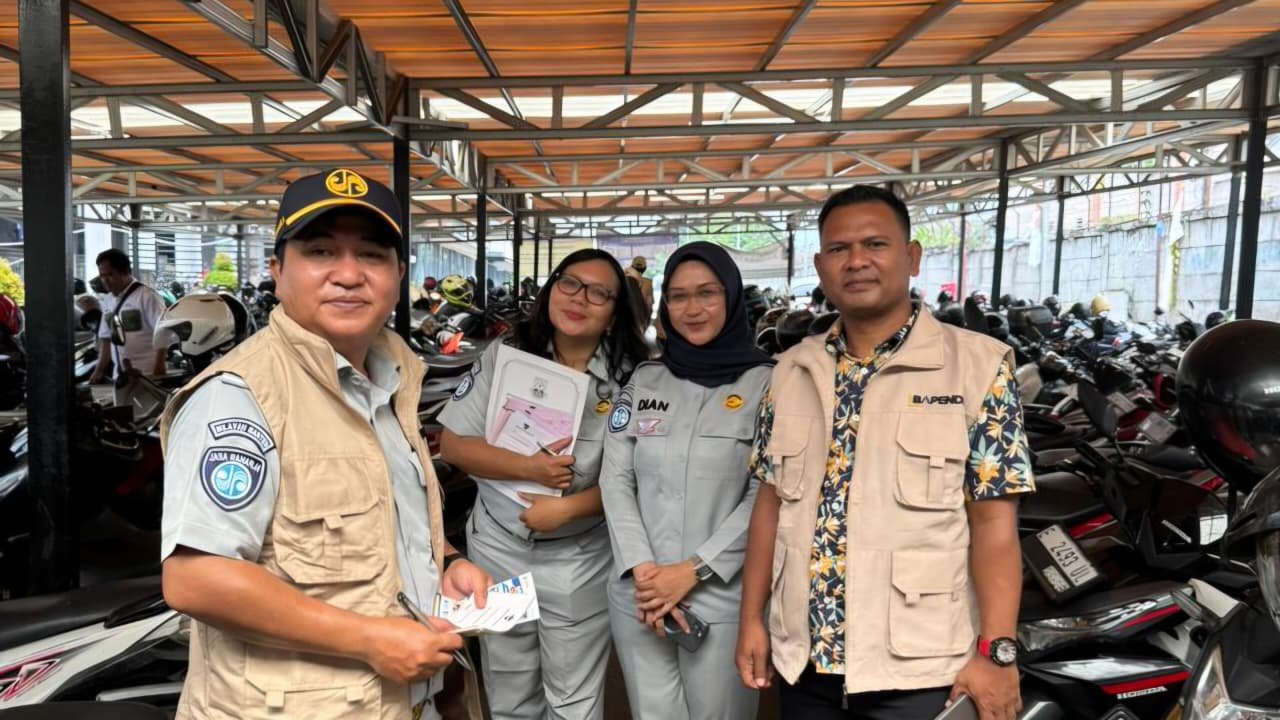Jasa Raharja Cabang Tangerang Bersama Stakeholder Laksanakan Giat Operasi Khusus Kepada Pemilik Kendaraan di Stasiun Cisauk Kab. Tangerang