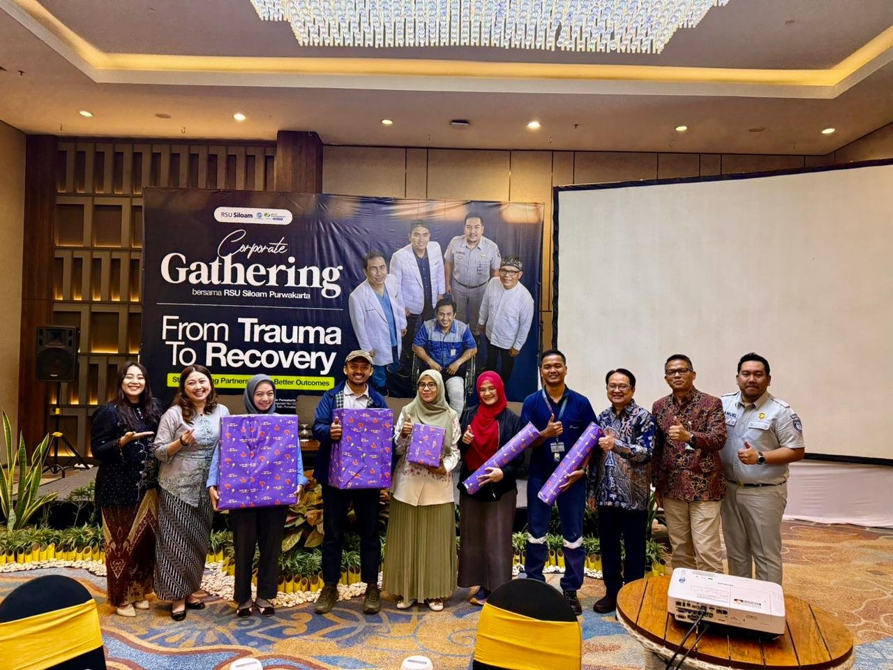 Jasa Raharja Paparkan Peran dan Upaya Keselamatan dalam Corporate Gathering RS Siloam di Hotel Harper