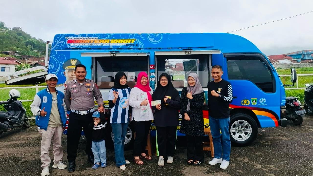 Jasa Raharja Cabang Bukittinggi Bersama Tim Pembina Samsat Laksanakan Samsat Keliling untuk Dekatkan Pelayanan kepada Masyarakat