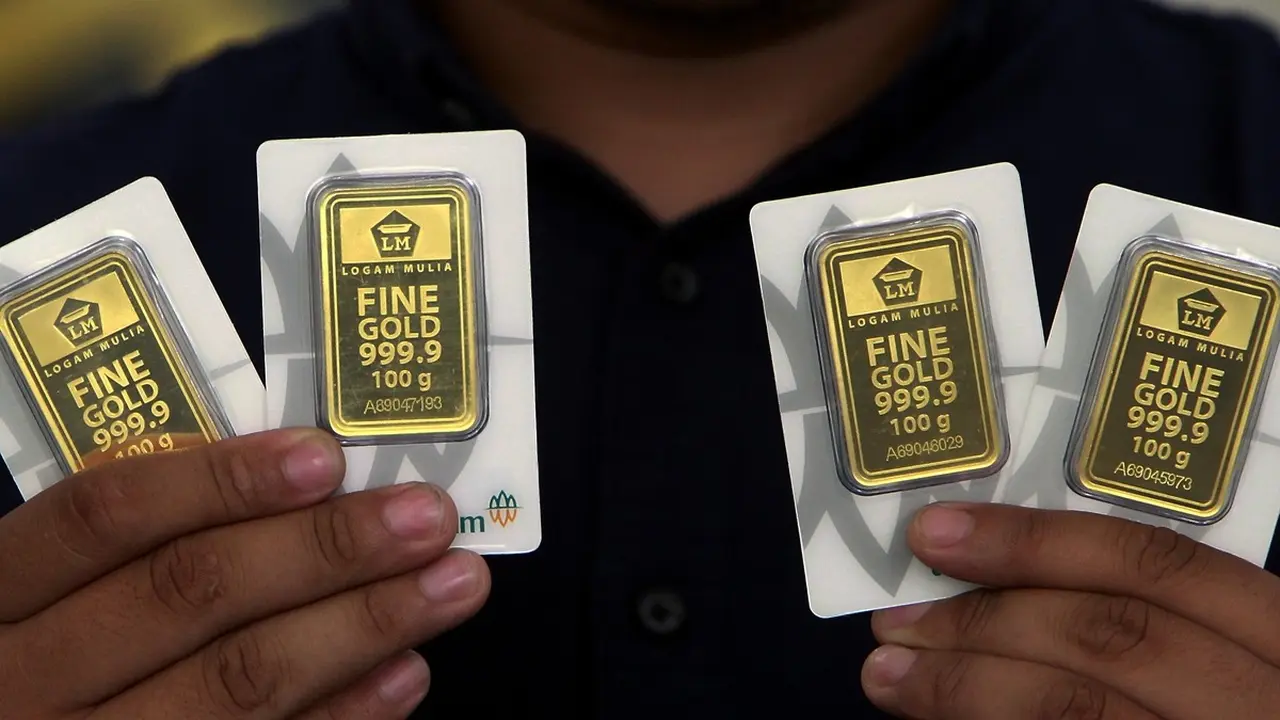Harga Emas Antam Hari Ini Naik Rp16.000 Jadi Rp2,884 Juta per Gram