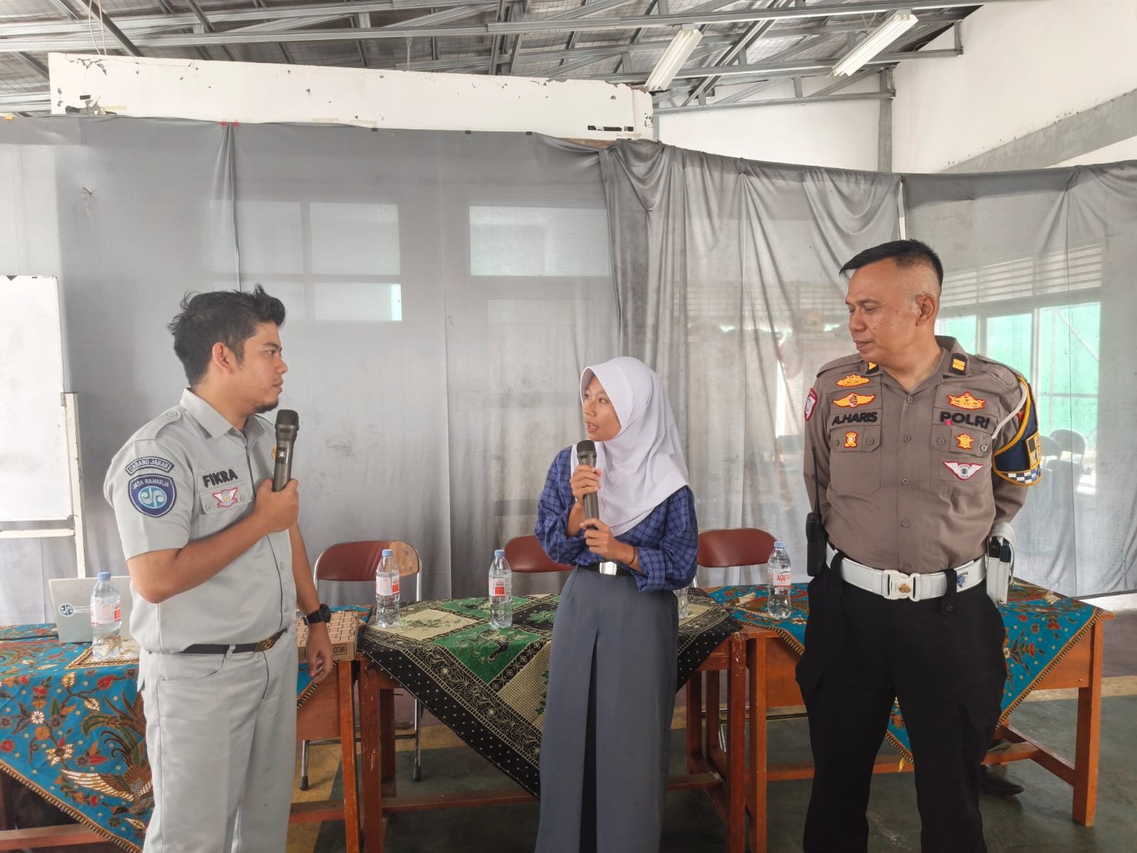 Jasa Raharja Cabang Sukabumi Bersama Satlantas Polres Sukabumi Kota Gelar PPKL di SMK Yaspim Gegerbitung