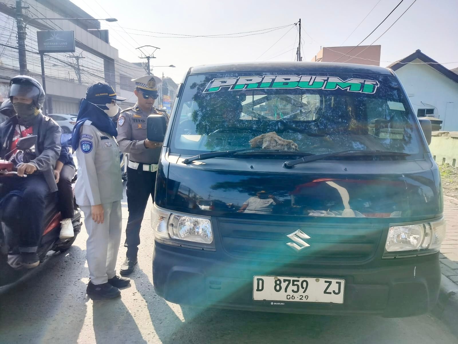 Jasa Raharja Kanwil Jawa Barat Dukung Penuh Operasi Pemeriksaan Kendaraan Bermotor Gabungan di Kecamatan Dayeuhkolot Kabupaten Bandung