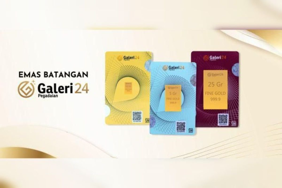 Harga Emas Antam di Pegadaian Turun, UBS dan Galeri24 Bertahan Stabil