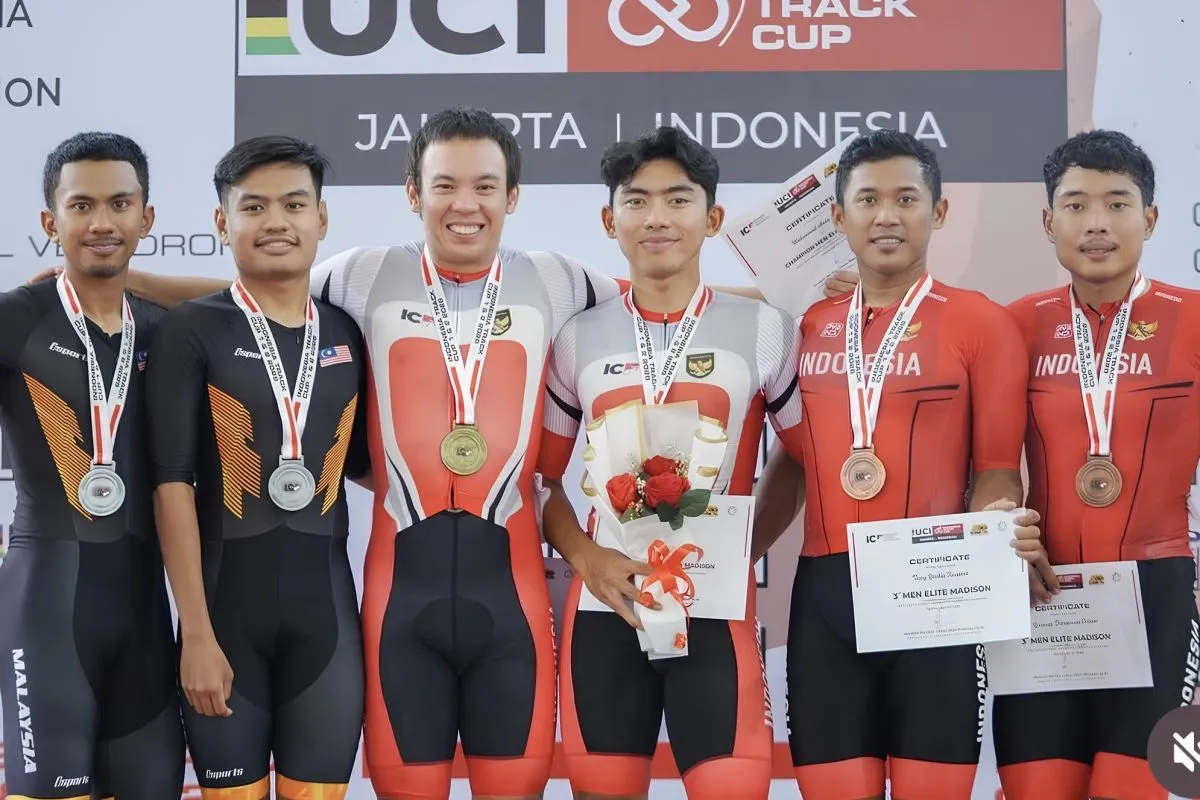 Aksi Gemilang Bernard dan Terry Yudha Perkuat Koleksi Medali Indonesia Track Cup
