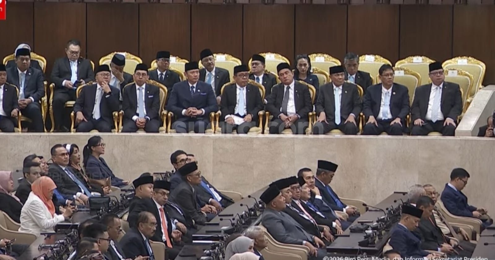Prabowo Hadiri Paripurna DPR, Mayoritas Ketum Parpol Turut Hadir