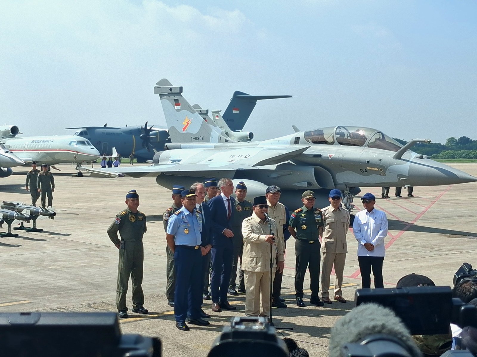 TNI AU Perkuat Armada, Prabowo Resmikan Penyerahan Pesawat Rafale