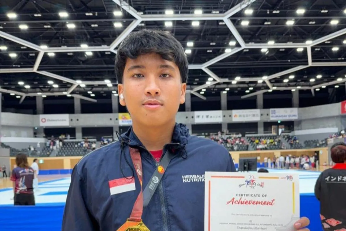 Prestasi Mahasiswa UI di Jepang, Titan Averous Sabet Emas Taekwondo Internasional