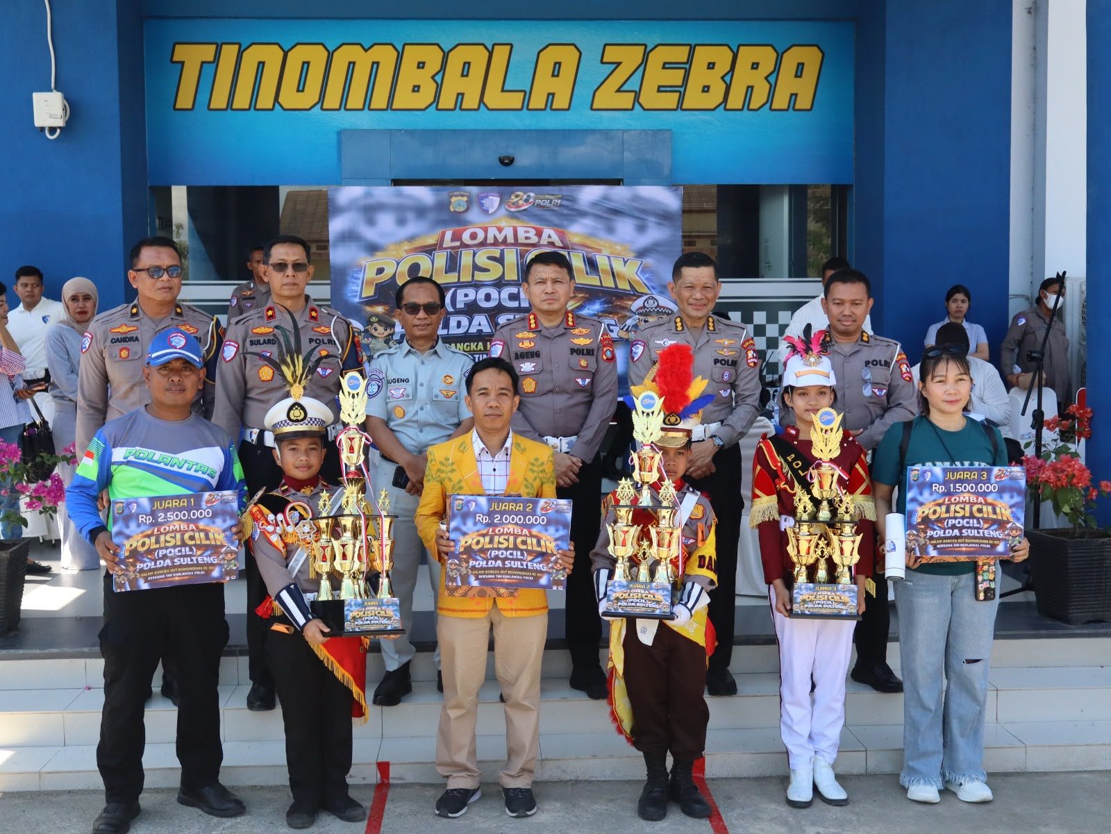 Jasa Raharja Sulawesi Tengah Hadiri Penilaian Lomba Polisi Cilik Tingkat Wilayah Polda Sulawesi Tengah