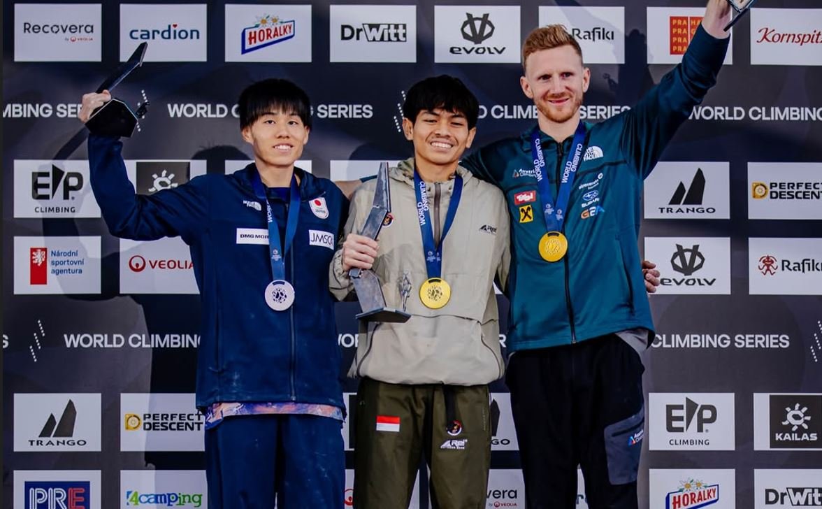 Putra Tri Ramadani Ukir Prestasi Dunia, Juara Lead World Climbing Series Praha 2026