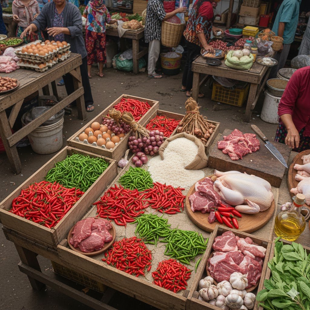 Harga Pangan Nasional Jumat 26 Juni 2026: Cabai Rawit Masih Tinggi, Telur Ayam Rp29.750 per Kg