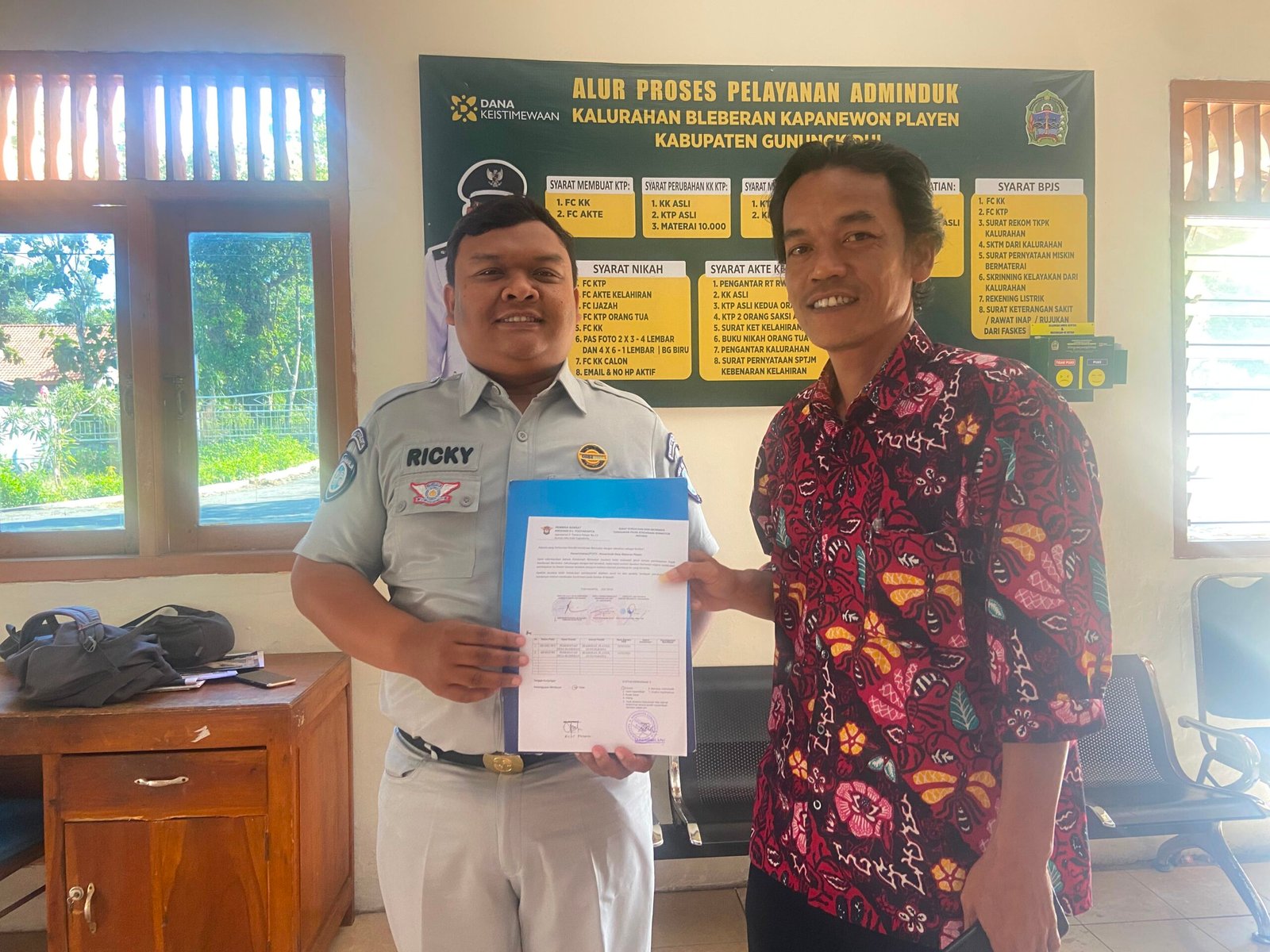 Jasa Raharja Dorong Tertib Administrasi Kendaraan Melalui SIGAP Instansi di Pemerintah Desa Bleberan