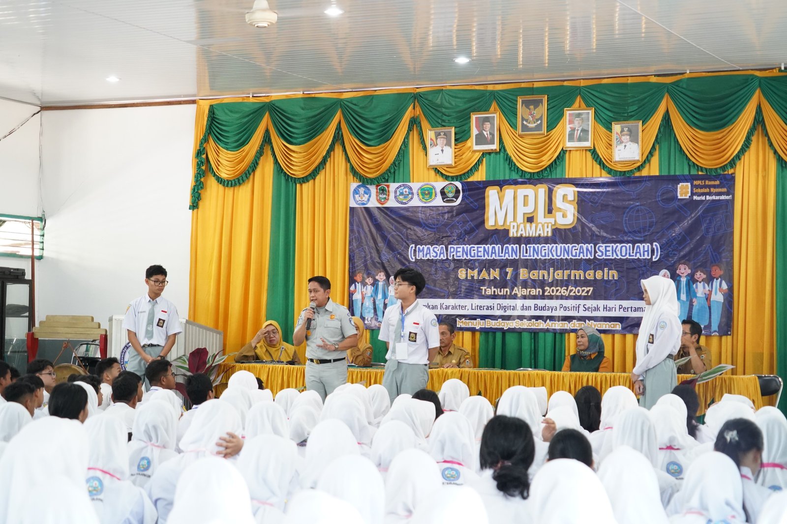 Melalui MPLS, Jasa Raharja Kalsel Kenalkan Perusahaan kepada Peserta Didik Baru SMAN 7 Banjarmasin