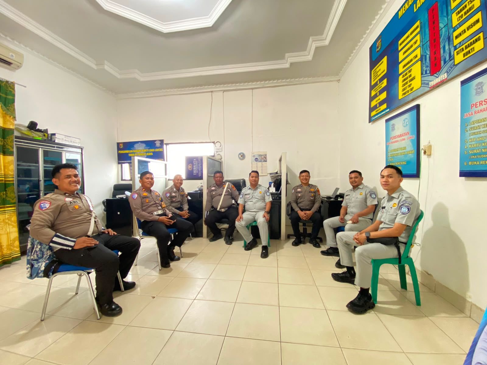 Jasa Raharja dan Unit Kamsel Polres Lampung Tengah Perkuat Sinergi Tekan Angka Kecelakaan Lalu Lintas