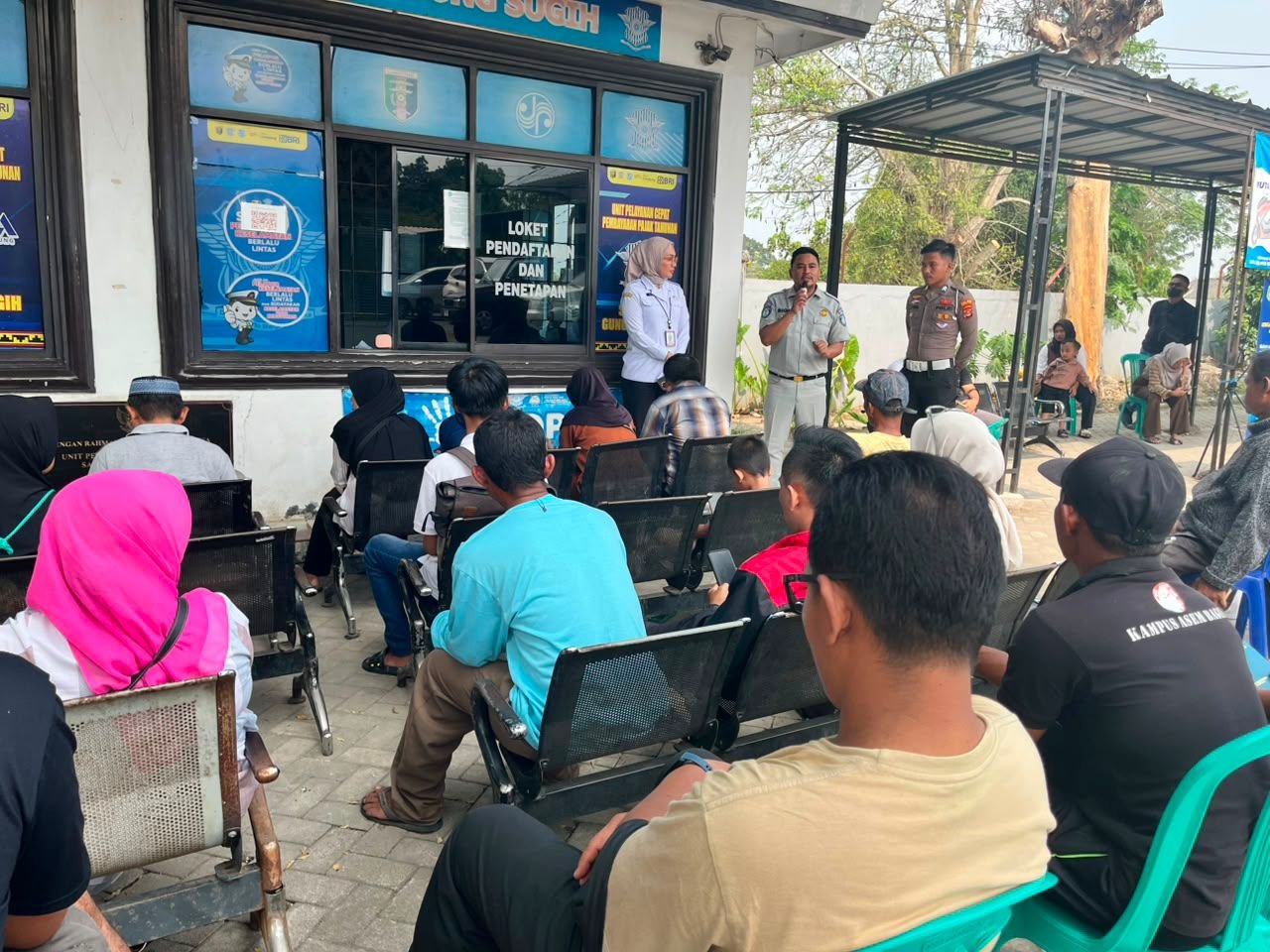Kolaborasi Samsat Gunung Sugih dan Yamaha Bandar Jaya Berikan Servis Gratis bagi Wajib Pajak