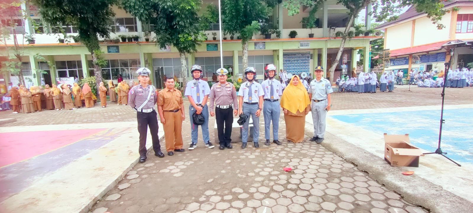 Jasa Raharja Sumbar Bersama Stakeholder Edukasi Keselamatan Berlalu Lintas kepada Pelajar di Payakumbuh
