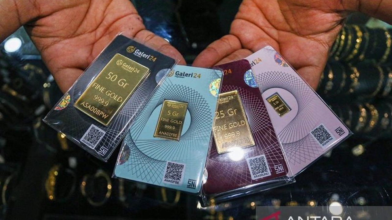 Update Harga Emas Pegadaian: Antam, Galeri24, dan UBS Kompak di Atas Rp2,6 Juta per Gram