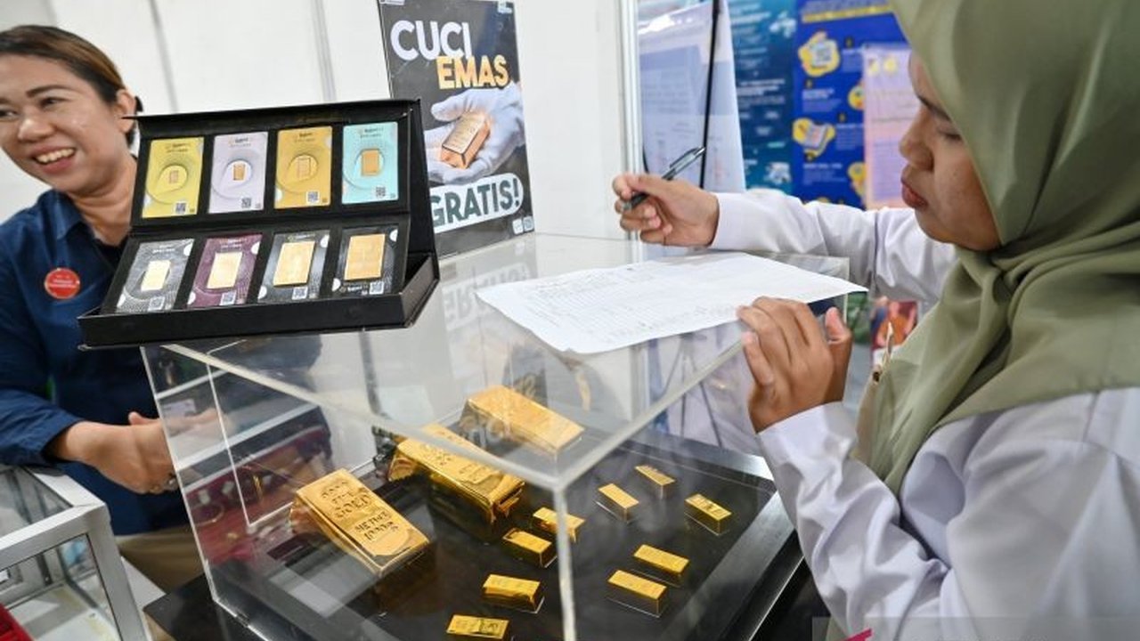 Harga emas Pegadaian terbaru: Antam Rp2,741 juta, UBS Rp2,624 juta, Galeri24 Rp2,612 juta