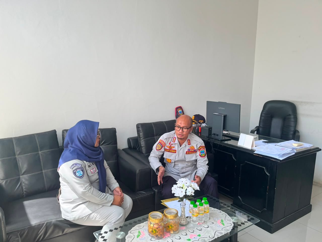 Jasa Raharja Cabang Tasikmalaya Perkuat Sinergi dengan Kabid Lalu Lintas Kabupaten Garut untuk Tingkatkan Keselamatan Berlalu Lintas
