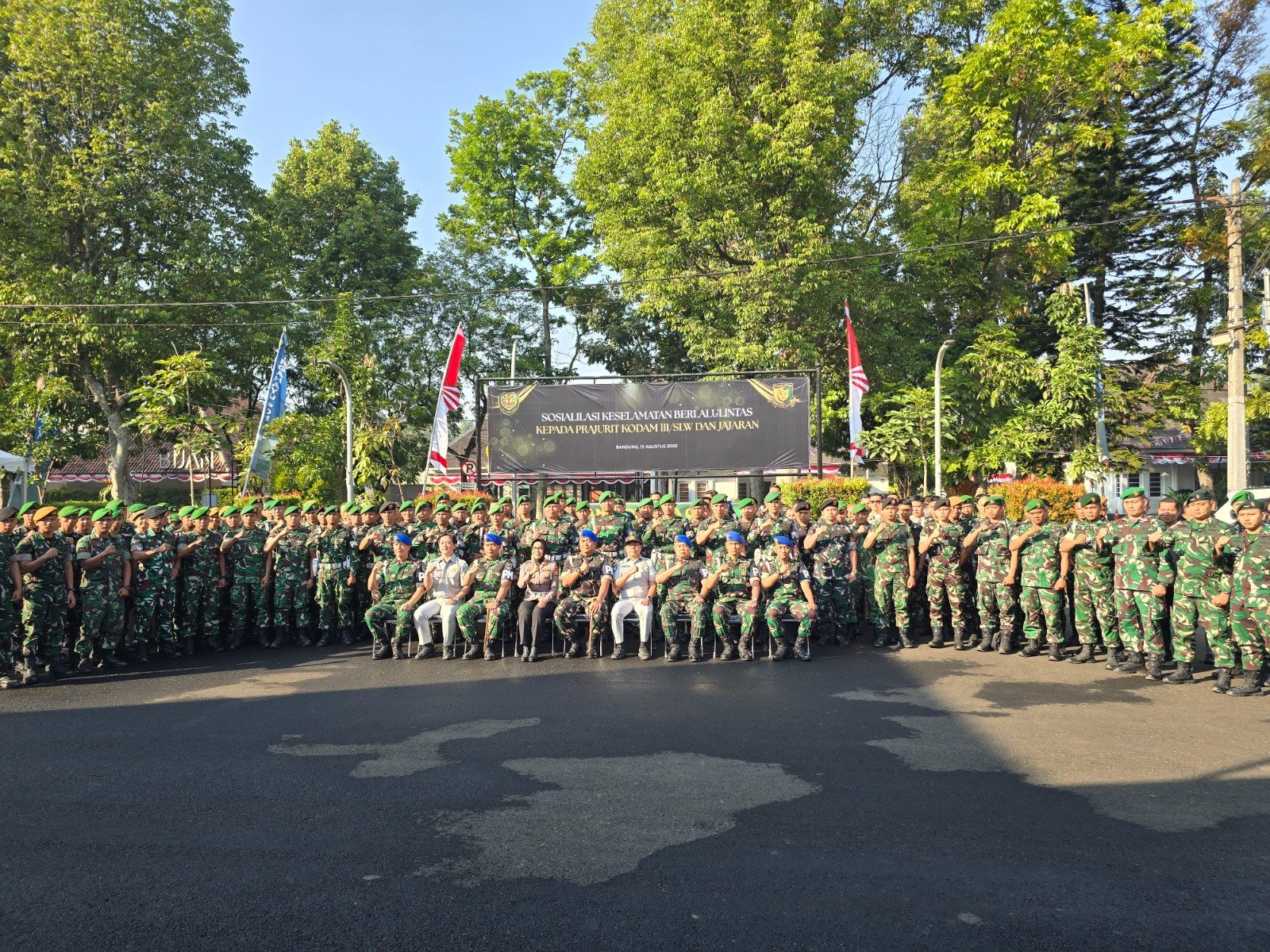 Jasa Raharja dan Polda Jabar Edukasi Keselamatan Berlalu Lintas kepada Prajurit Kodam III/Siliwangi