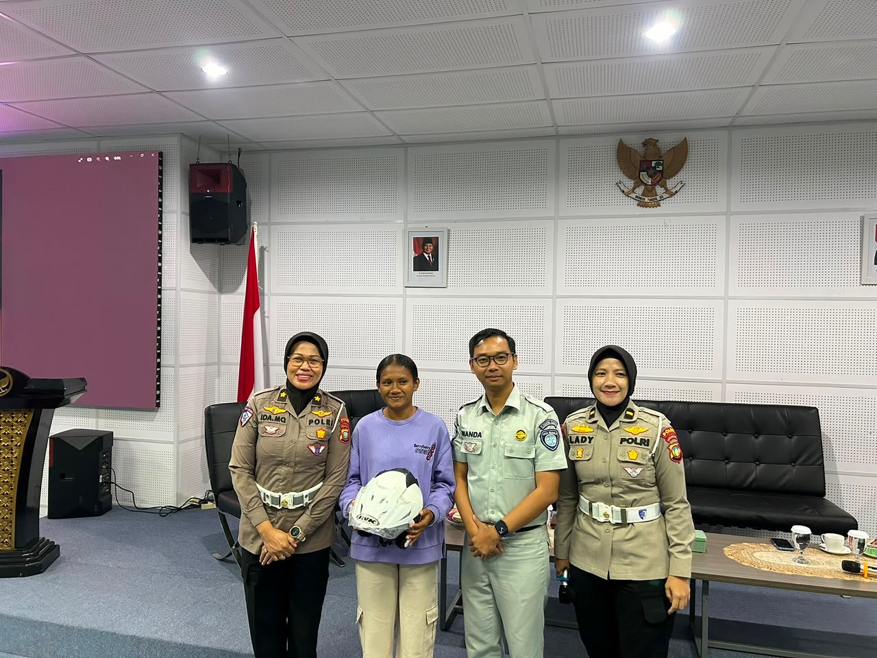 Jasa Raharja Bersama Ditlantas Polda Kepri Sosialisasi Safety Riding dan Tingkatkan Peranan Mahasiswa Dalam Keselamatan Berlalu Lintas