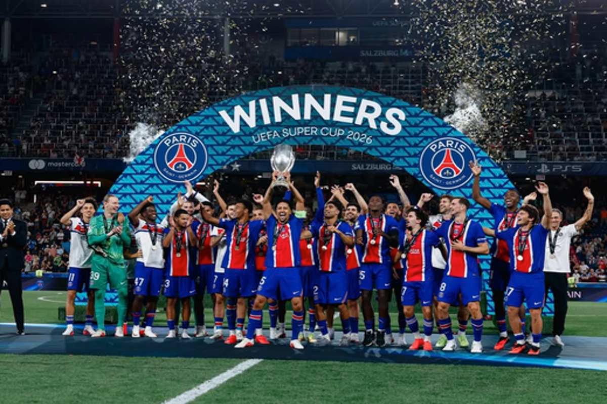 PSG Pertahankan Gelar Piala Super Eropa 2026 Setelah Tundukkan Aston Villa 2-1