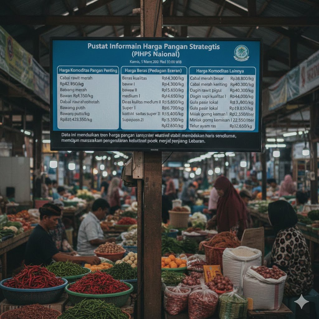 Harga Pangan Hari Ini: Cabai Rawit Rp67.350, Telur Ayam Rp29.350 per Kg