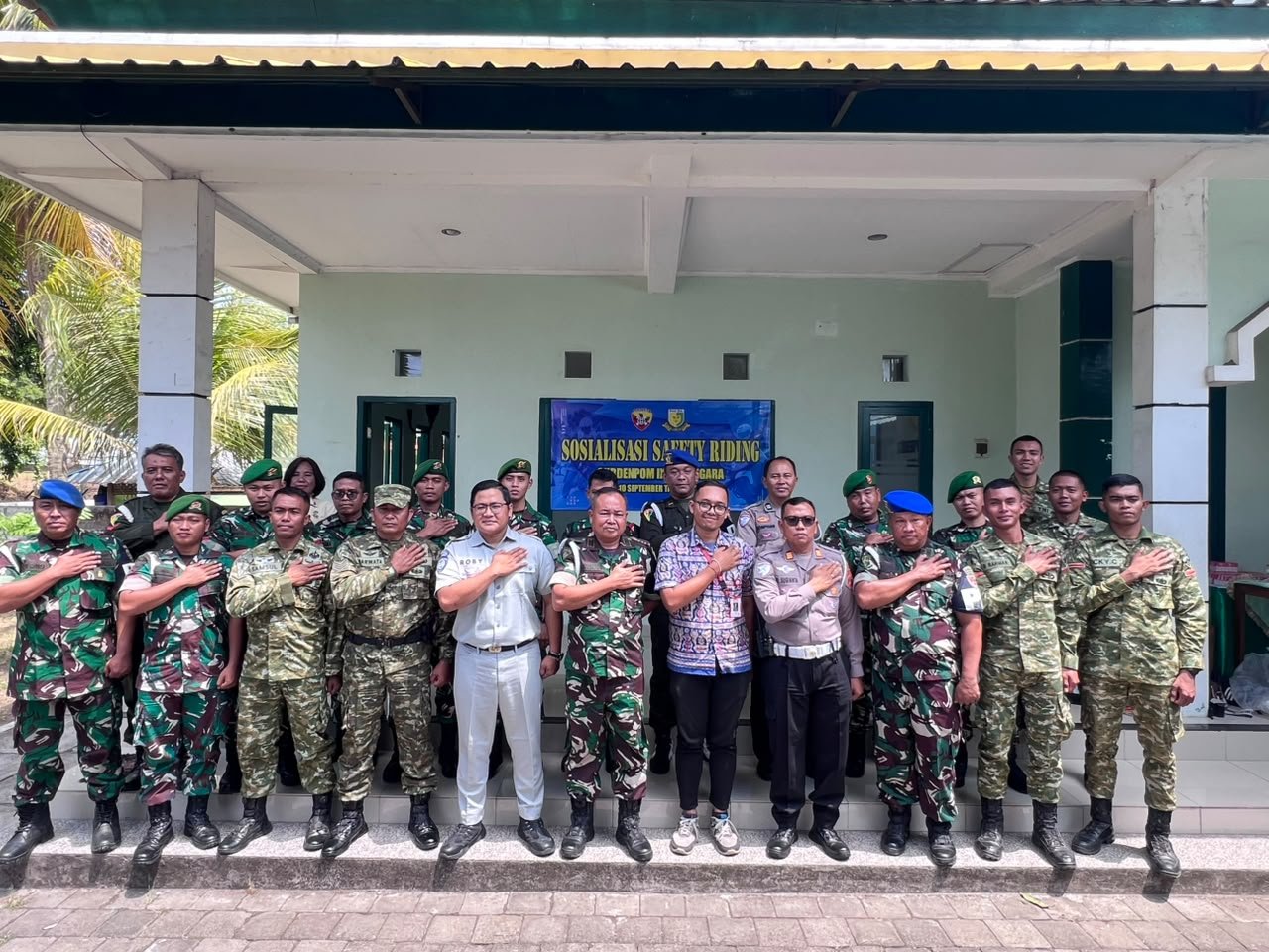 Dari Prajurit untuk Keselamatan Jalan,Jasa Raharja dan Polres Jembrana Gelar Edukasi Safety Riding