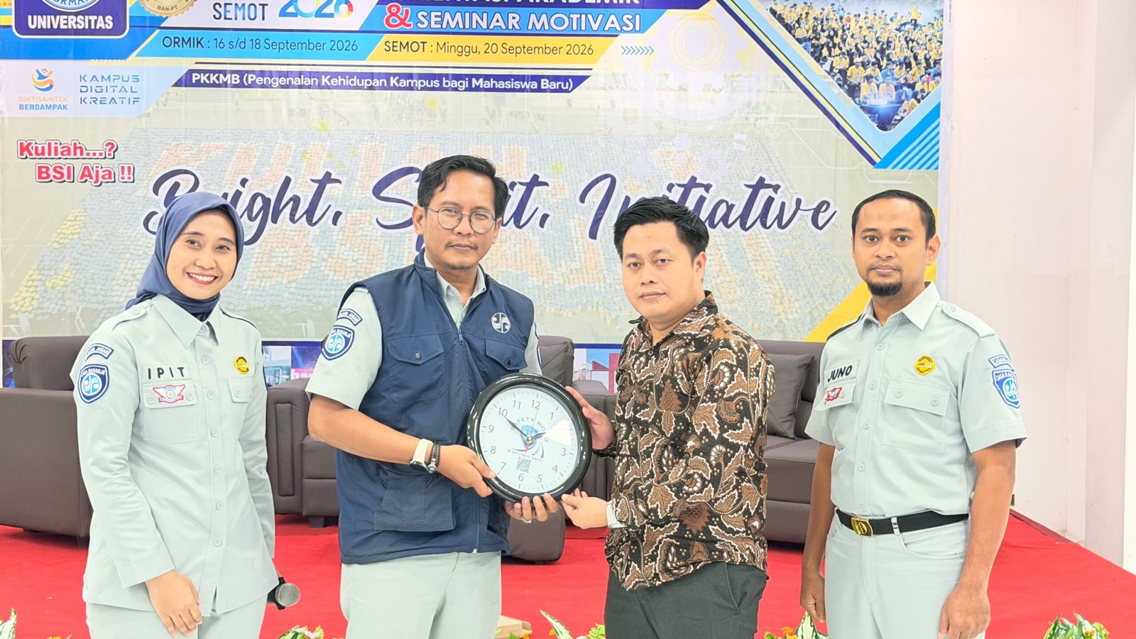 Jasa Raharja Sosialisasikan Keselamatan Transportasi kepada Mahasiswa Baru Universitas Bina Sarana Informatika Tasikmalaya