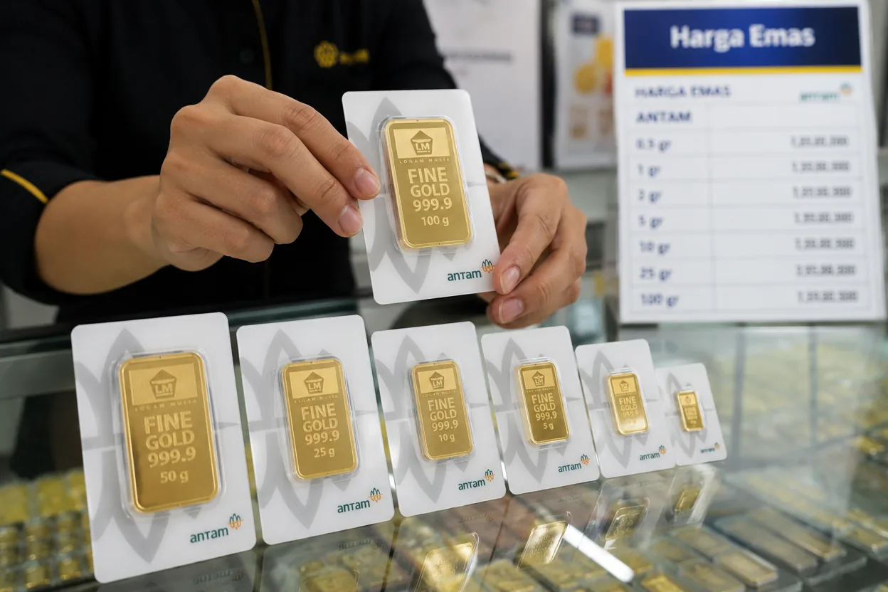 Harga Emas Antam Sabtu 19 September 2026 Tembus Rp2,638 Juta
