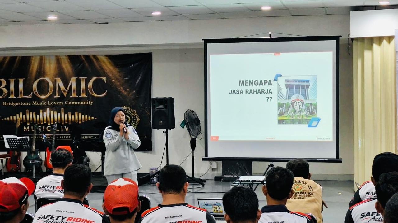 SAFE RIDING, SAFE JOURNEY, SAFE LIFE Jasa Raharja Pelatihan Safety Riding Di PT Bridgestone Tire Indonesia 