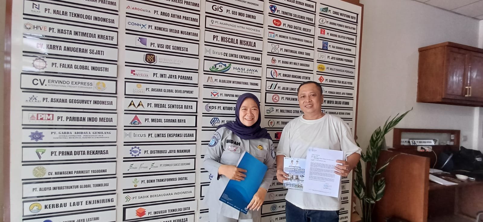 Manfaatkan Diskon PKB, Jasa Raharja Tangerang Sosialisasi di PT Karya Aneka